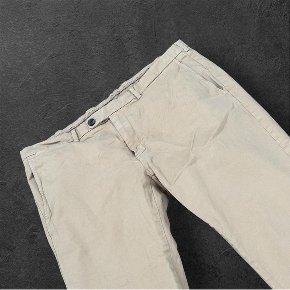 Brooks Brothers Red‎ Fleece Chino Khaki Pants Men’s Size 38x32 Cotton - Picture 1 of 9